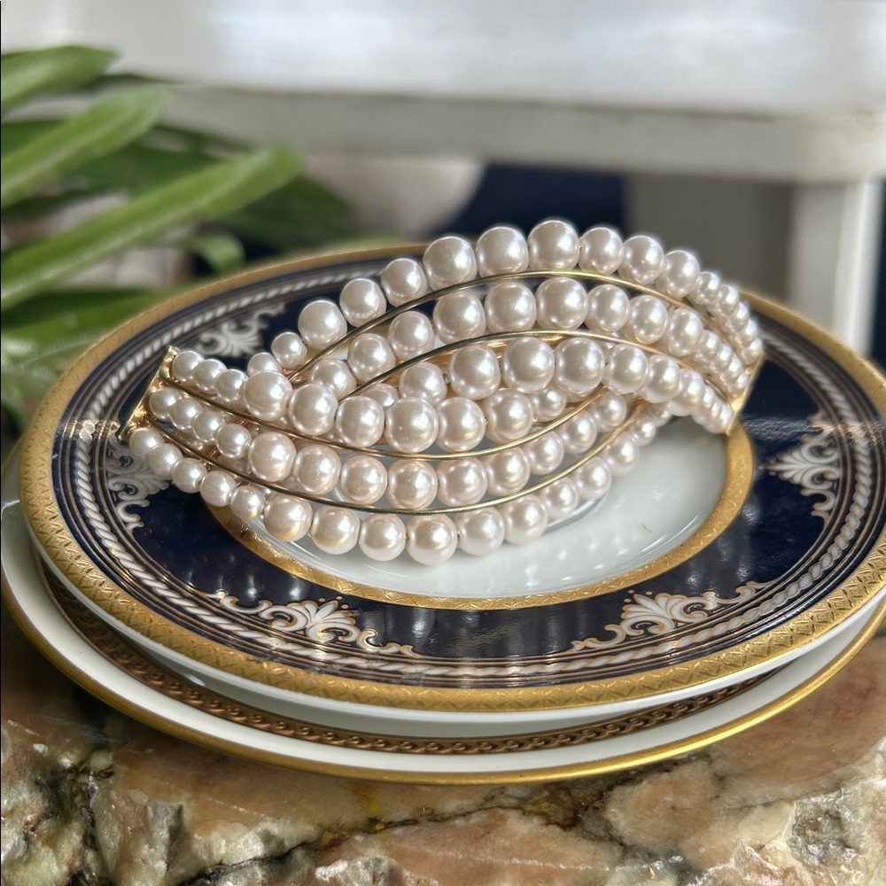 Vintage Faux Pearl Hair Barrette